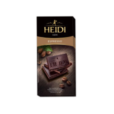 Шоколад Heidi чорний Espresso 80 г/20