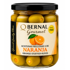 Оливки Bernal Gourmet фаршировані пастою з апельсина 436 г