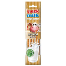 Трубочки для молока Quick milk Карамель 5 шт*6 г 30 г/20