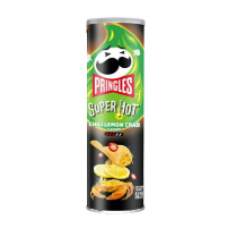 Чіпси Pringles Super Hot Chili Lemon Crab Краб з перцем чилі та лайм 110 г/20
