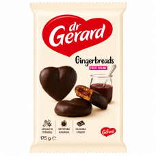 Пряники Dr.Gerard Gingerbreads з фруктовою начинкою в какао-глазурі 175 г