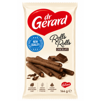 Вафельні трубочки Dr.Gerard Rolls Chocolate з шоколадною начинкою 144 г