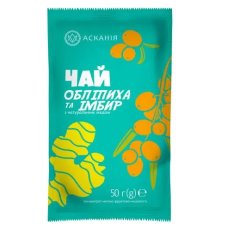 Чай-сашет Асканія концентрат "Обліпиха та імбир" 50 г/12