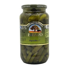 Корнішони Bravo Pepinillos мариновані 1000 г/6 шт