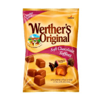 Цукерки карамельні Werthers Original Soft Chocolate ірис в молочному шоколаді 120 г