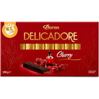 Шоколад Delicadore Baron Cherry с ликером 200 г/12