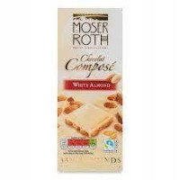 Шоколад Moser Roth білий з цільним мигдалем 125 г