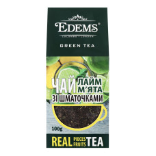 Чай зеленый Edems Лайм-мята крупнолистовая 100 г