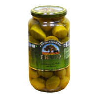 Оливки Bravo зелені гігант з кісточкою 1000 г/6