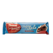 Батончик Torras без цукру молочний шоколад 30 г/20