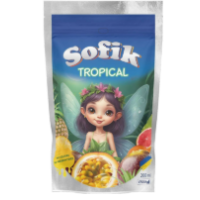 Напій соковий безалкогольний негазований Sofik Tropical зі смаком маракуї 200 мл