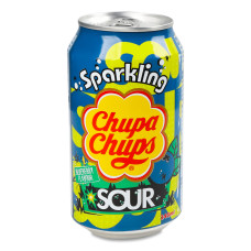 Напій газований Chupa Chups зі смаком кислої чорниці 345 мл/24