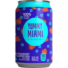 Напій газований Yummy Miami полуниця 355 мл/24