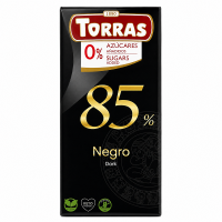 Шоколад Torras черный без сахара – 85% 75 г/12
