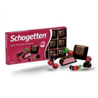 Шоколад Schogetten чорний з журавлиною 100 г/15