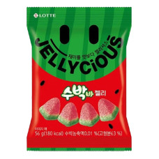 Цукерки жувальні Jellycious зі смаком кавуна 56 г