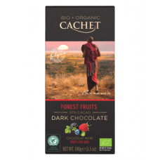 Шоколад Cachet чорний 57% Малина Organic - 100 г/12