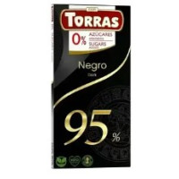 Шоколад Torras черный без сахара – 95% 75 г/48