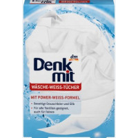Серветки для прання Denkmit для білої білизни 20 шт/10