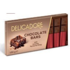 Шоколад Delicadore з начинкою зі смаком брауні 100 г