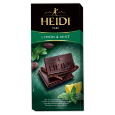 Шоколад Heidi чорний Mint & Lemon 80 г/20