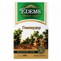Чай зелений Edems Ганпаудер крупнолистовий 100 г