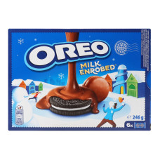 Печиво-сендвіч Oreo Choc Milk в молочному шоколаді 246 г/10