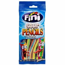 Цукерки жувальні Fini Sour Pencil Райдужні олівці Кислі 90 г/12