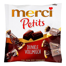 Цукерки шоколадні Merci Petits Dunkle Vollmilch Чорний шоколад 125 г