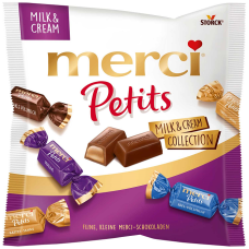 Цукерки шоколадні Merci Petits Milk&Cream Collection 125 г
