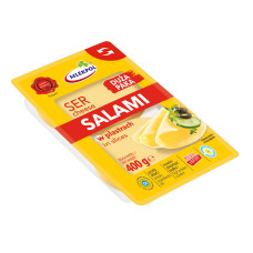 Сир твердий Mlekpol Salami слайси 400 г/16