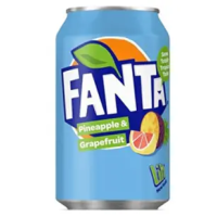 Напій газований Fanta ананас-грейпфрут з/б 330 мл/24
