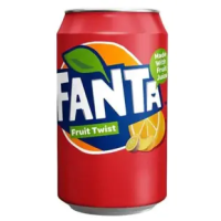 Напій газований Fanta фруктовий твіст з/б 330 мл/24