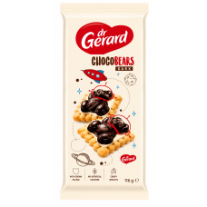 Печиво Dr.Gerard ChocoBears Dark з кремовою начинкою на печиві 116 г