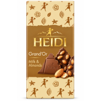 Шоколад Heidi молочний з карамелізованим мигдалем 100 г