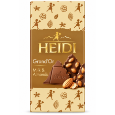 Шоколад Heidi молочный с карамелизированным миндалем 100 г/15