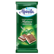 Шоколад Alpinella молочный Мята 100 г