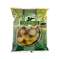 Оливки Vittoria зелені з кісточкою дольче гіганти 450 г/20