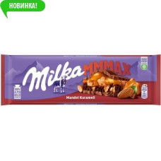 Шоколад Milka молочний Almond Caramel 300 г/12