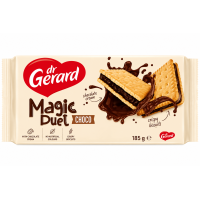 Печиво Dr.Gerard Magic Duet Choco з шоколадною начинкою 185 г
