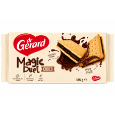 Печиво Dr.Gerard Magic Duet Choco з шоколадною начинкою 185 г