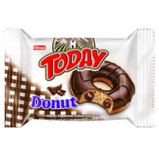 Пончик Elvan Today  з шоколадом у шоколадній глазурі 50 г/24