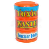 Цукерки жувальні Toxic Waste помаранчева бочка 12*42 г