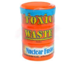Цукерки жувальні Toxic Waste помаранчева бочка 12*42 г