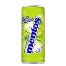 Напій газований Mentos  Apple-Soda 240 мл/24