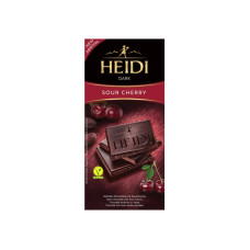 Шоколад Heidi чорний з вишнею 80 г/20