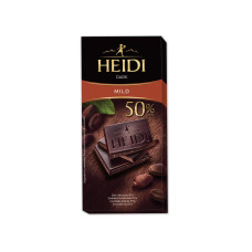 Шоколад Heidi чорний 50% 80 г/20