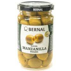 Оливки Bernal Manzanilla зелені без кісточки 300 г/12