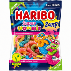 Цукерки жувальні Haribo Super Wummis Кислі черв'ячки 175 г