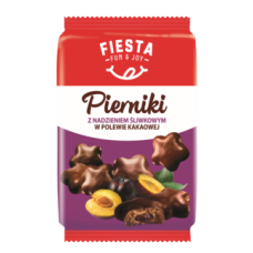 Пряники імбирні Fiesta в шоколаді з сливовою начинкою 200 г/12